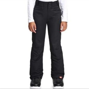 Roxy Backyard Black Dryflight Waterproof Ski Snowboard Snow Pants Girls Size 12